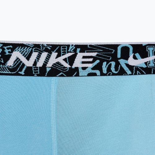Pánské boxerky Nike Everyday Cotton Stretch Trunk 3 páry red/aquarius blue/stadium green