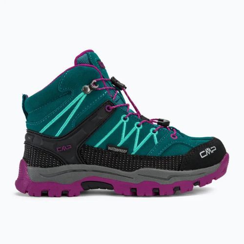 Dětské trekové boty CMP Rigel Mid lake/pink fluo