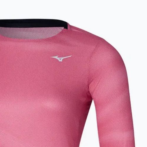 Dámské běžecké tričko longsleeve  Mizuno Premium Aero Tee sangria sunset