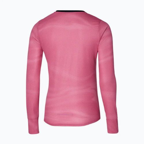 Dámské běžecké tričko longsleeve  Mizuno Premium Aero Tee sangria sunset
