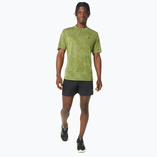 Pánské běžecké tričko  ASICS Metarun Pattern 1/2 ZIP cactus