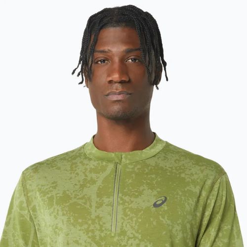 Pánské běžecké tričko  ASICS Metarun Pattern 1/2 ZIP cactus