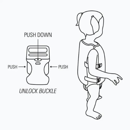 Dětská plavecká vesta Waimea Crocodile green