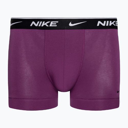 Pánské boxerky Nike Everyday Cotton Stretch Trunk 3 páry zelená/fialová/modrá