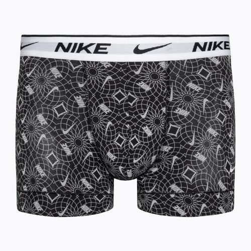 Pánské boxerky Nike Everyday Cotton Stretch Trunk 3 páry černá/modrá/šedá