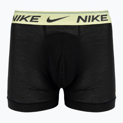 Pánské boxerky Nike Dri-FIT Ultra Comfort Brief 3 páry černá/žlutá/fuxia