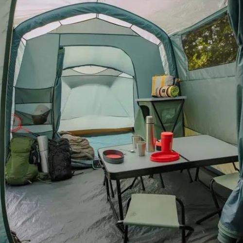 Stanový stan nafukovací pro 8 osob KADVA AIRcamp 8.44 zelený