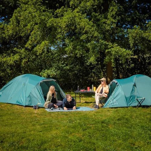 Stanový stan pro 4 osoby KADVA CAMPdome 4 zelený