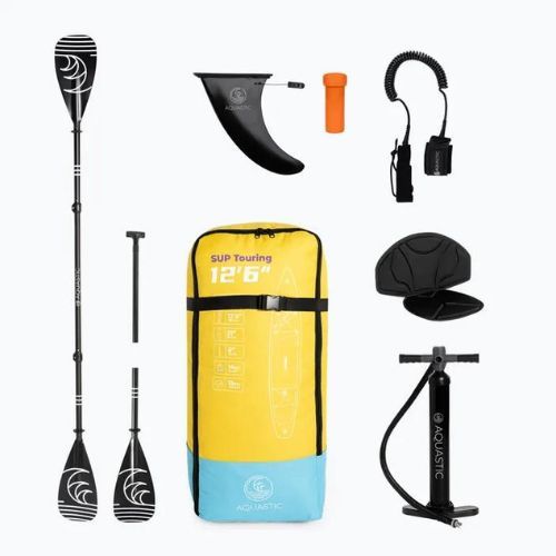 Deska SUP AQUASTIC Touring 12'6" žlutá