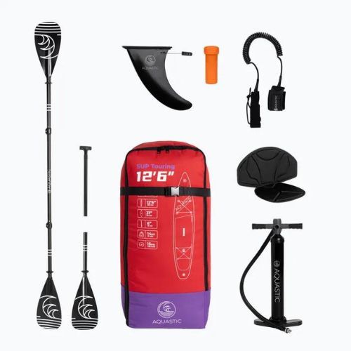 Deska SUP AQUASTIC Touring 12'6" 2024 červená