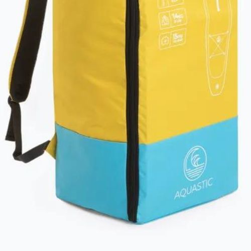 SUP AQUASTIC Touring 12'6" batoh na prkno žlutý