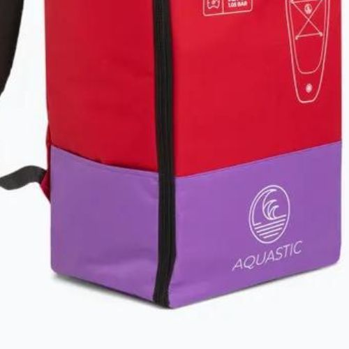 SUP AQUASTIC Touring 12'6" batoh na prkno červený