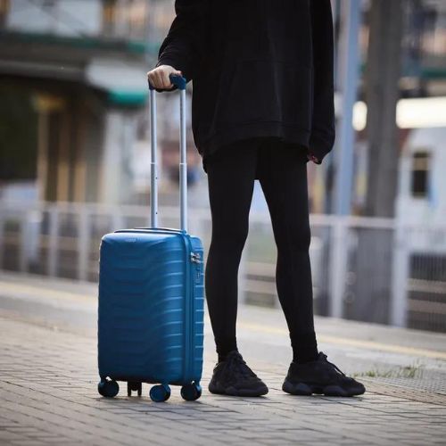 Cestovní kufr kabinový KADVA Sancho 38 l modrý