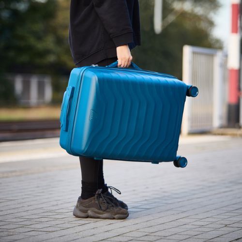 Střední cestovní kufr KADVA Sancho 72 l modrý