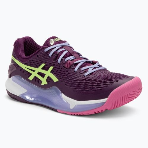 Dámské boty na padel ASICS Gel-Resolution 9 deep mauve/lime green