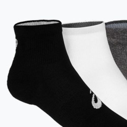 Běžecké ponožky ASICS Quarter 3 pary black/grey/white
