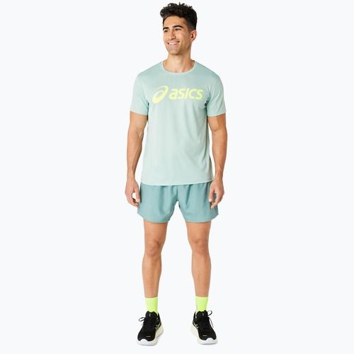 Pánské běžecké tričko ASICS Core Top light celadon/safety yellow