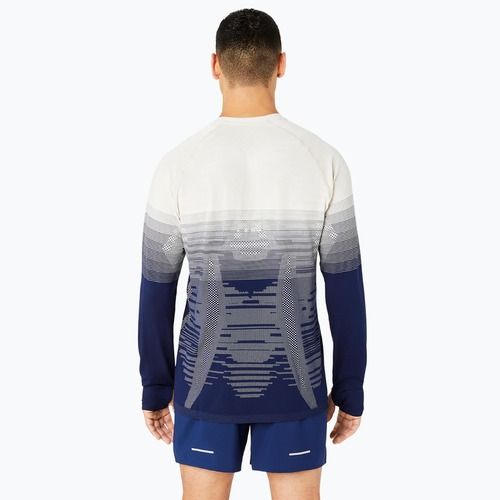 Pánské běžecké tričko longsleeve  ASICS Seamless birch/blue expanse