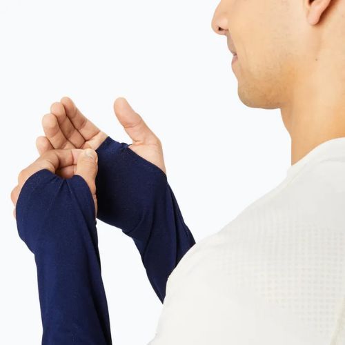 Pánské běžecké tričko longsleeve  ASICS Seamless birch/blue expanse