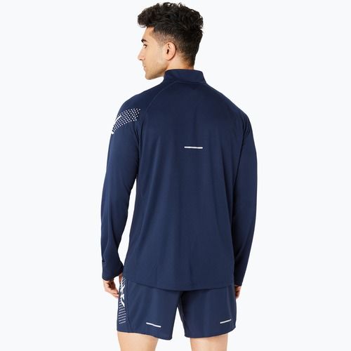 Pánské běžecké tričko longsleeve  ASICS Icon 1/2 Zip performance blue expanse