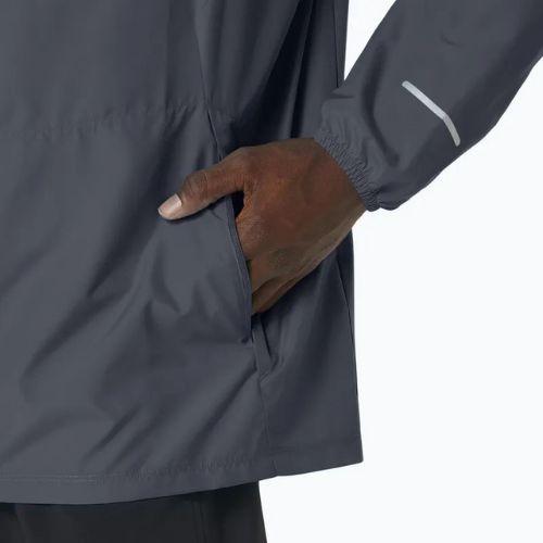 Pánská běžecká bunda  ASICS Icon carrier grey / safety yellow