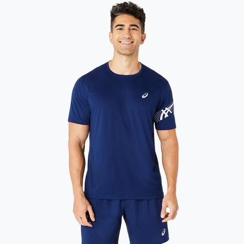 Pánské běžecké tričko ASICS Icon Top blue expanse/brich