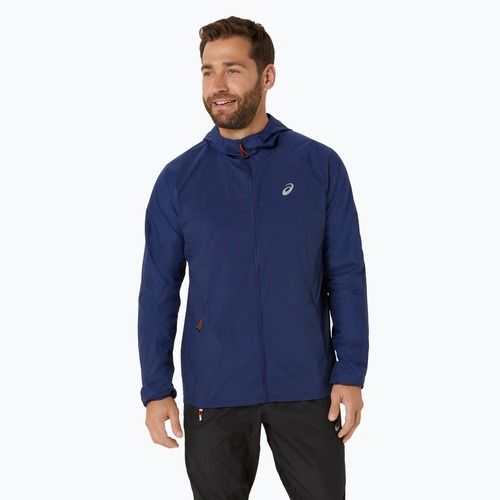 Pánská běžecká bunda  ASICS Road Packable blue expense