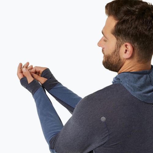 Pánská běžecká mikina ASICS Metarun Winter LS Hoodie Midnight