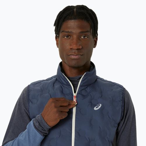 Pánská běžecká bunda bez rukávů ASICS Road Winter Midnight