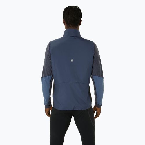 Pánská běžecká bunda bez rukávů ASICS Road Winter Midnight