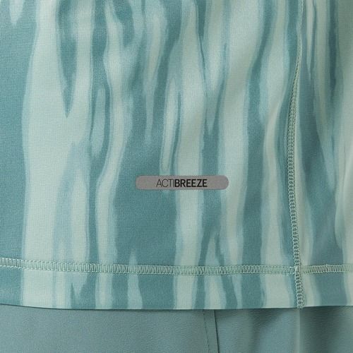 Pánské běžecké tričko ASICS Road All Over Print Top light celadon/celadon