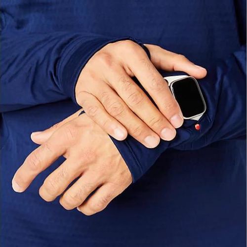 Pánská běžecká mikina ASICS Road Winter 1/2 Zip Mid Layer blue expanse