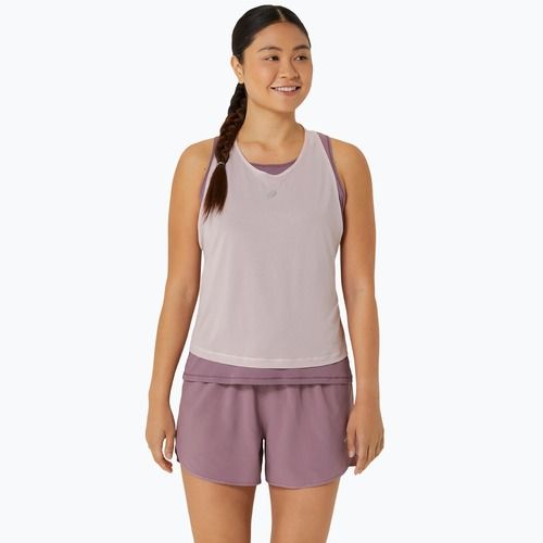 Dámské běžecké tílko tank top ASICS Nagino Run Tank watershed rose/dusty mauve