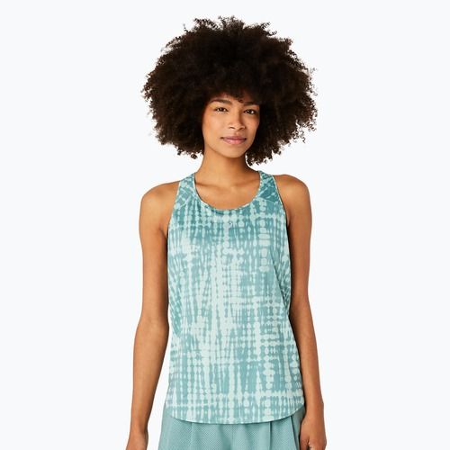 Dámské běžecké tílko tank top ASICS Road All Over Print Tank light celadon
