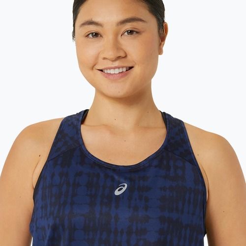 Dámské běžecké tílko tank top ASICS Road All Over Print Tank midnight
