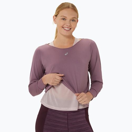 Dámský běžecký top longsleeve + tílko ASICS Nagino Run dusty mauve/watershed rose