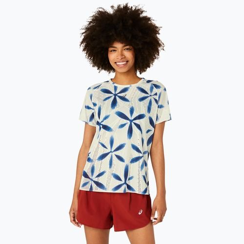 Dámské běžecké tričko ASICS Metarun Shibori Top brich/blue expanse