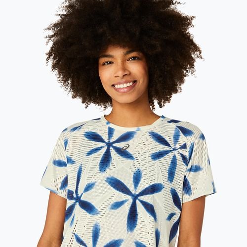 Dámské běžecké tričko ASICS Metarun Shibori Top brich/blue expanse