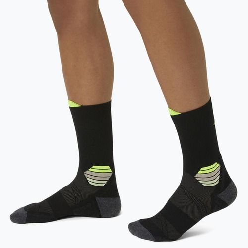 Běžecké ponožky ASICS Fujitrail Run Crew performance black/sefety yellow