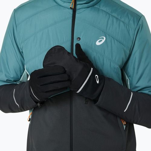 Pánské běžecké rukavice ASICS Wind-Block Running performance black