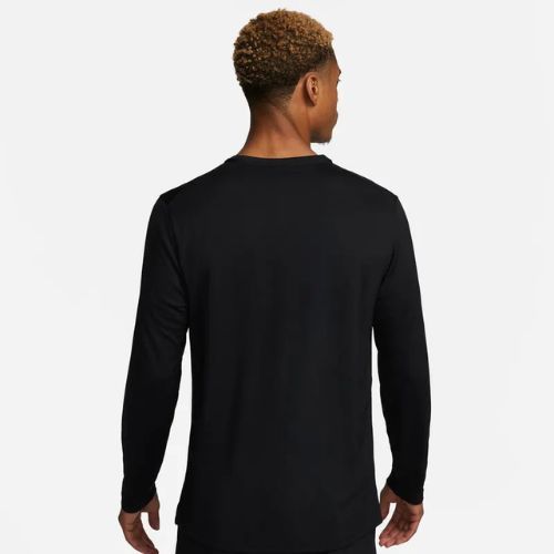 Pánské běžecké tričko s dlouhým rukávem Nike Miler Dri-Fit UV black