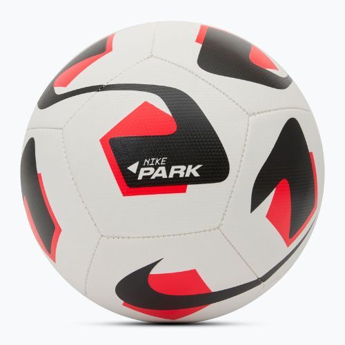 Fotbalový míč Nike Park Team 2.0 white/bright crimson/black velikost 4