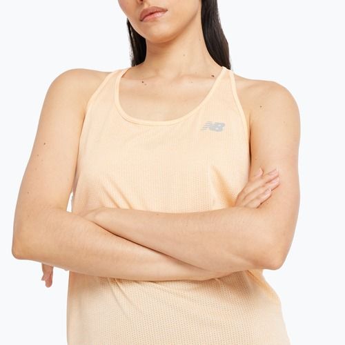 Dámské tílko tank top New Balance Athletics Peach blossom/heather