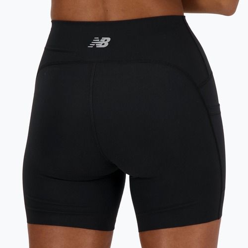 Dámské kraťasy New Balance Sleek Pocket High Rise 6" black