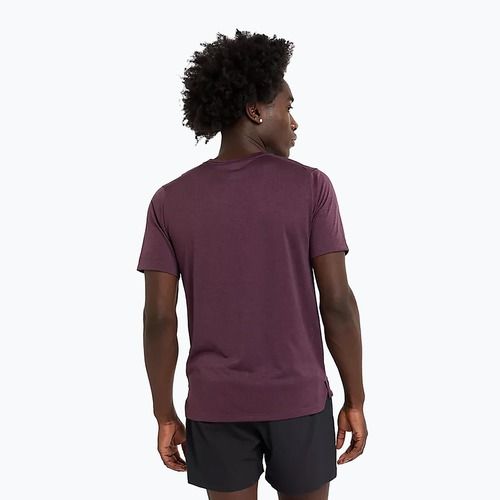 Pánské tričko New Balance Athletics Run plum brown