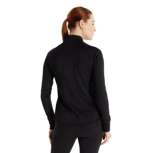 Dámské běžecké tričko Longsleeve New Balance Athletics Heat Grid 1/2 Zip black