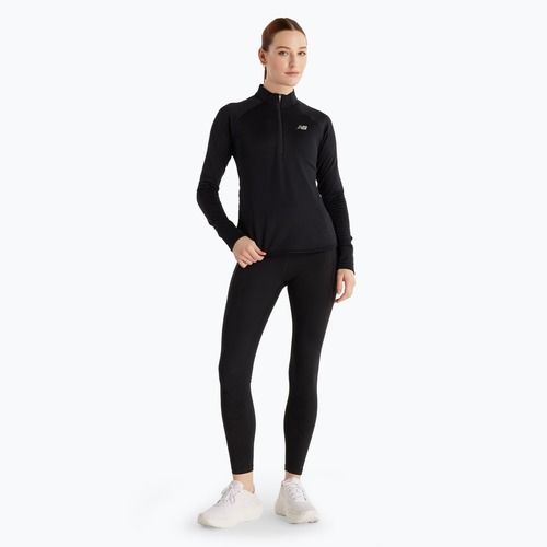 Dámské běžecké tričko Longsleeve New Balance Athletics Heat Grid 1/2 Zip black