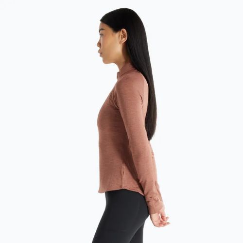 Dámské běžecké tričko Longsleeve  New Balance Athletics Heat Grid 1/2 Zip sparrow heather