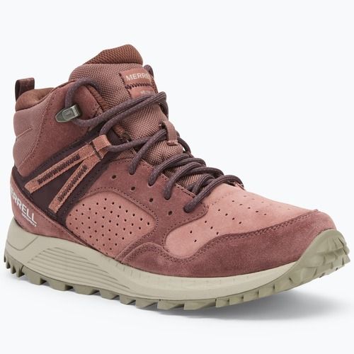 Dámská turistická obuv Merrell Wildwood Mid Ltr Wp marron/burlwood