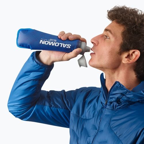 Láhev Salomon Soft Flask 400 ml/13 oz Insulated clear blue